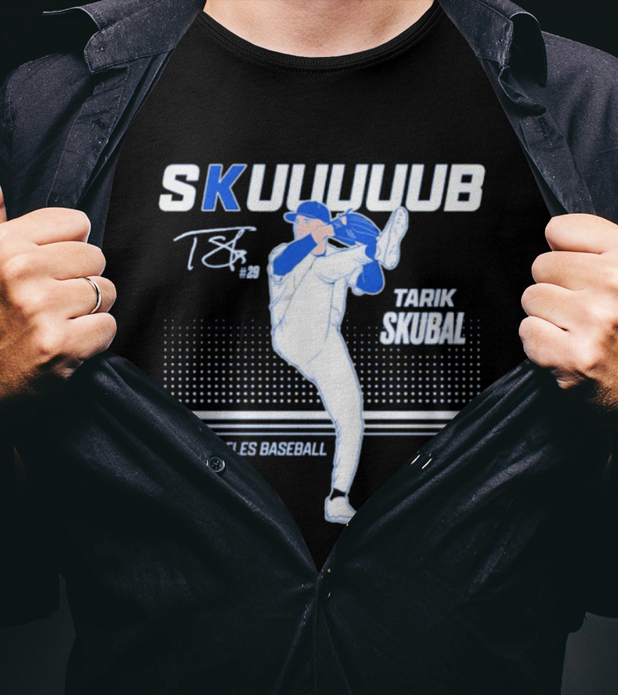 SKUUUUUB Tarik Skubal Los Angeles Baseball #29 T-Shirt