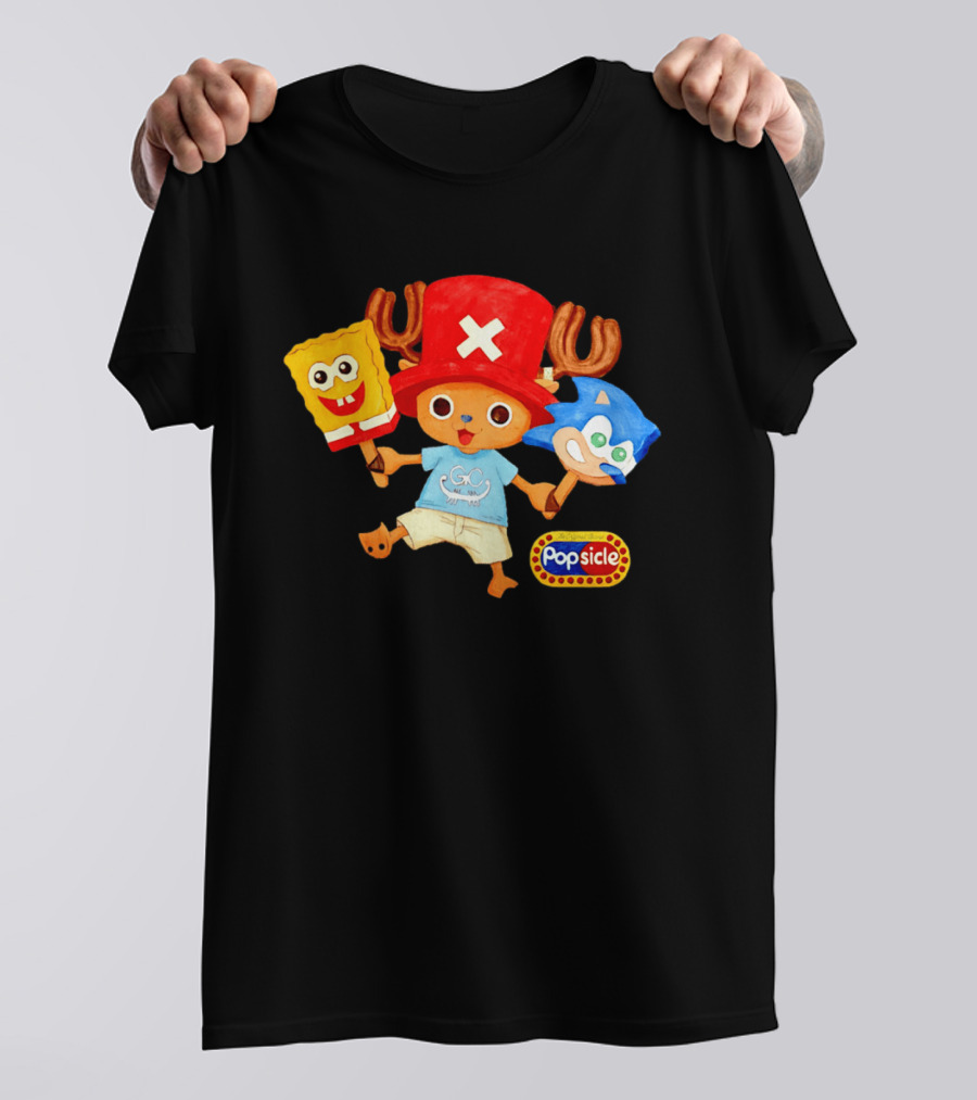 Chopper Popsicle SpongeBob Sonic T-Shirt