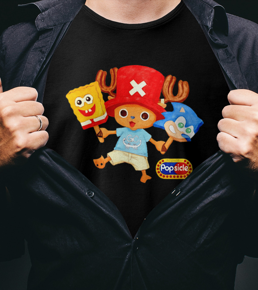 Chopper Popsicle SpongeBob Sonic T-Shirt