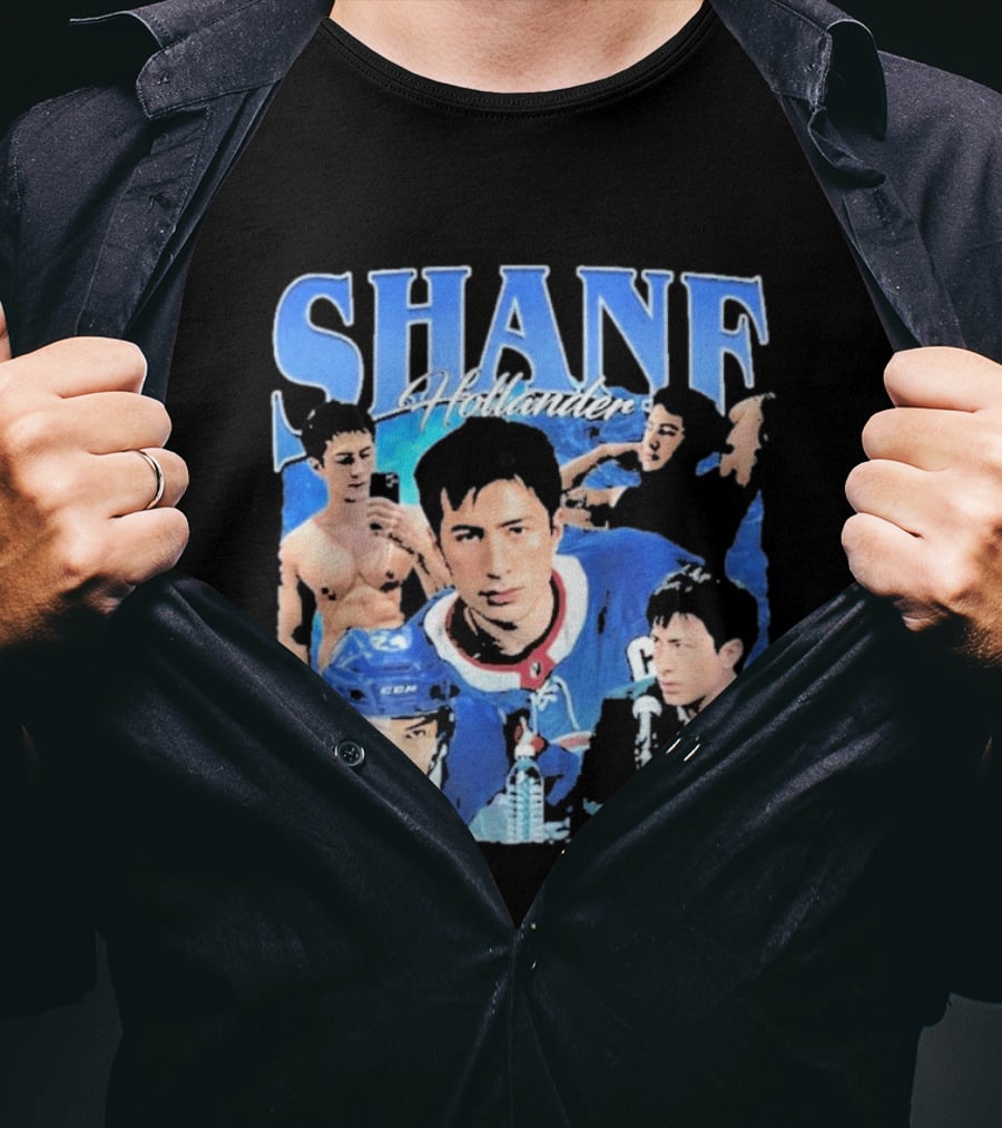 Shane Hollander Hockey Player Collage Hudson Williams T-Shirt