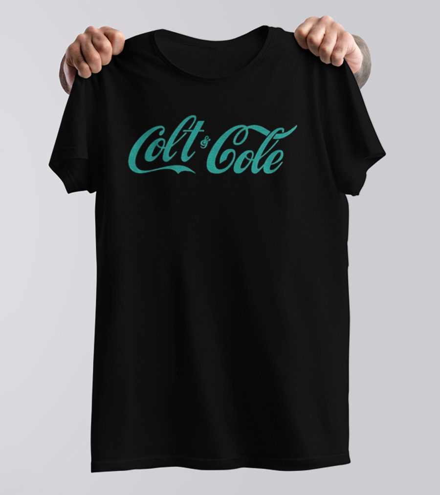 Colt And Cole Coca Cola Retro Style Script T-Shirt