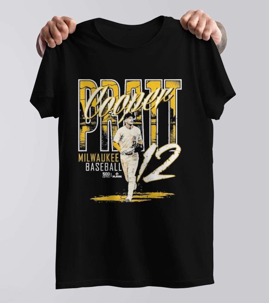 Cooper Pratt Milwaukee Baseball 12 Player Name T-Shirt