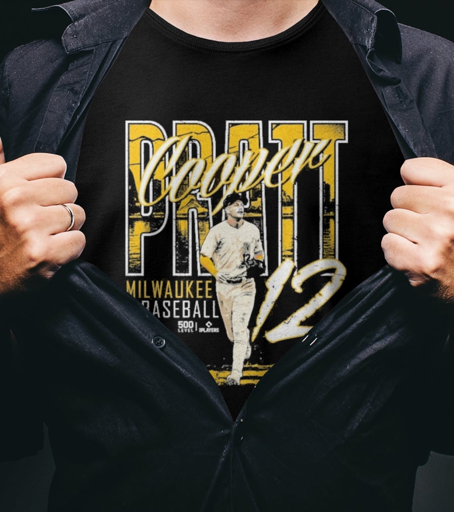 Cooper Pratt Milwaukee Baseball 12 Player Name T-Shirt