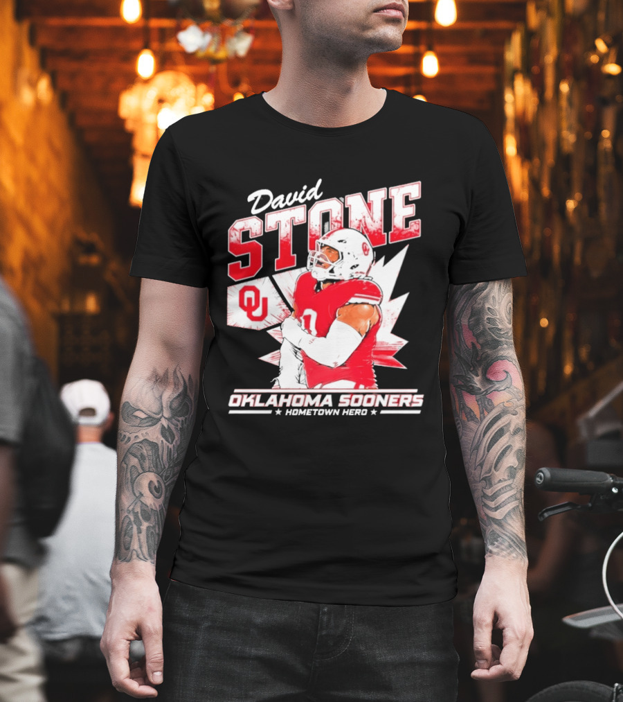 David Stone Oklahoma Sooners Hometown Hero OU Football Star T-Shirt