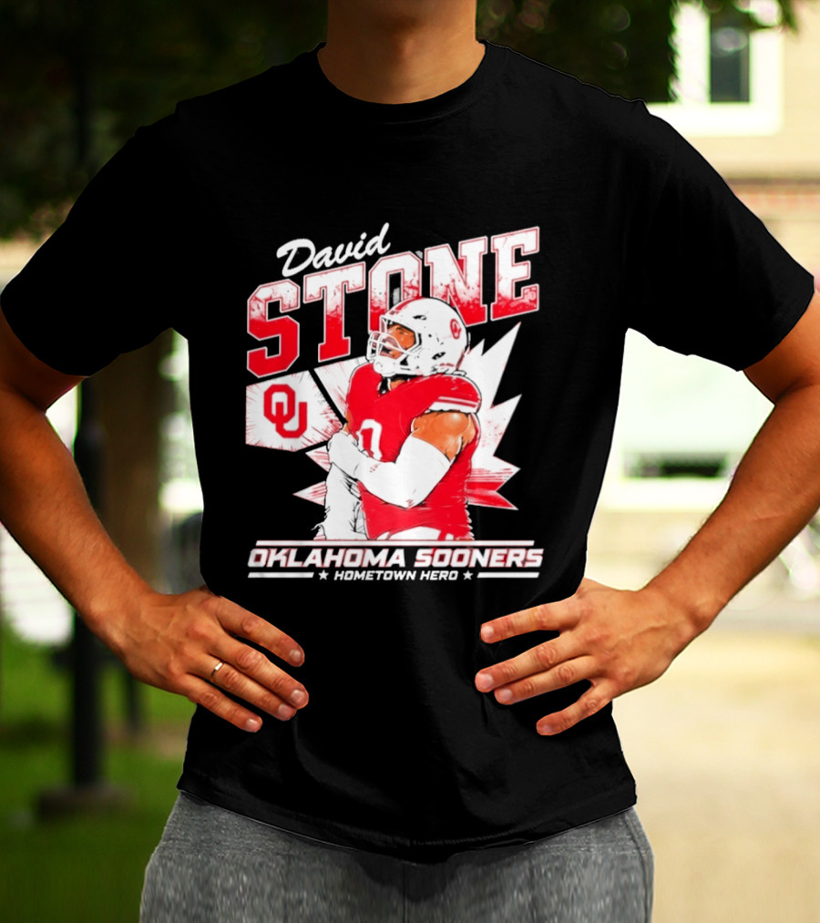David Stone Oklahoma Sooners Hometown Hero OU Football Star T-Shirt