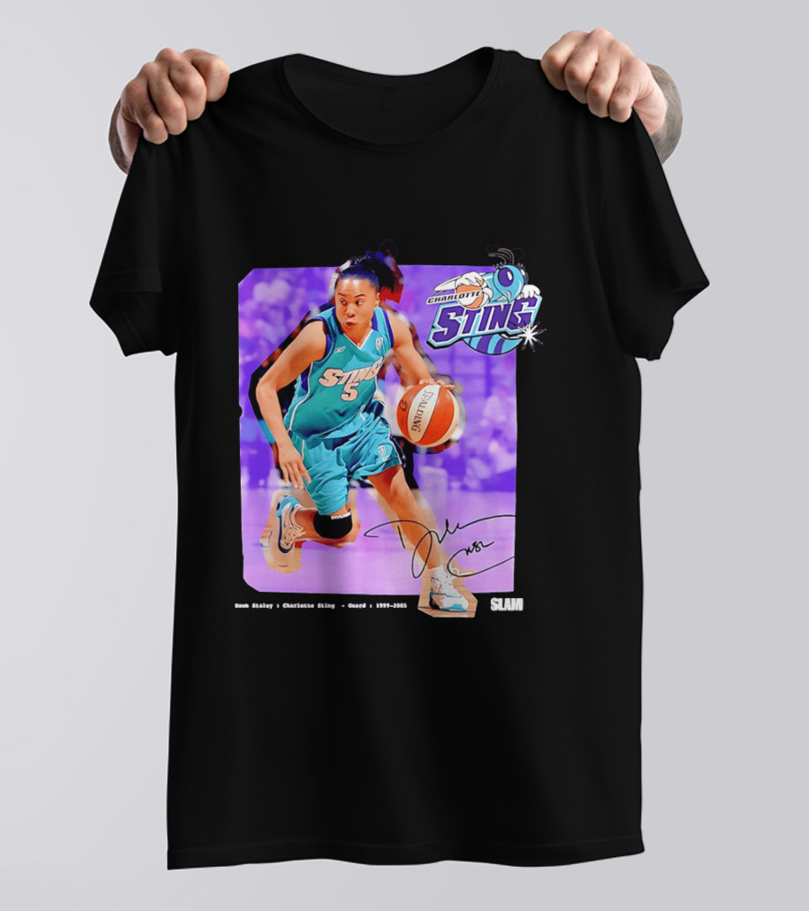Dawn Staley Charlotte Sting WNBA Guard 1999 2005 T-Shirt