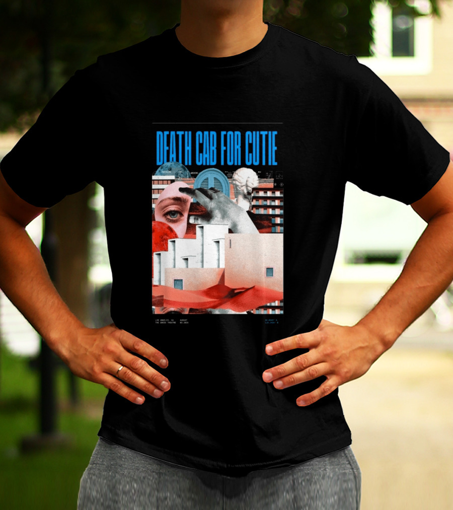 Death Cab For Cutie August 03 2026 Los Angeles The Greek Theatre Collage T-Shirt