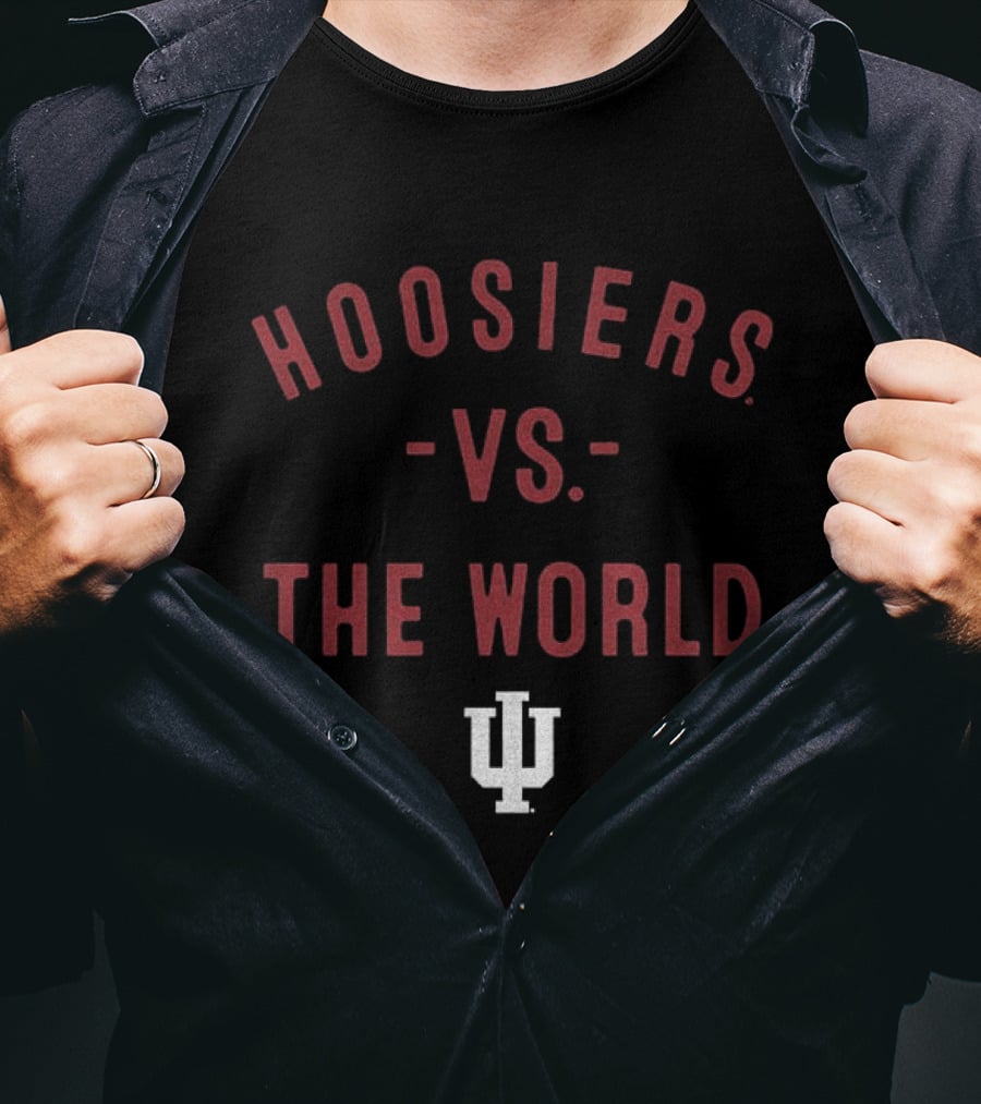 Indiana Hoosiers Vs The World 2026 Football IU T-Shirt
