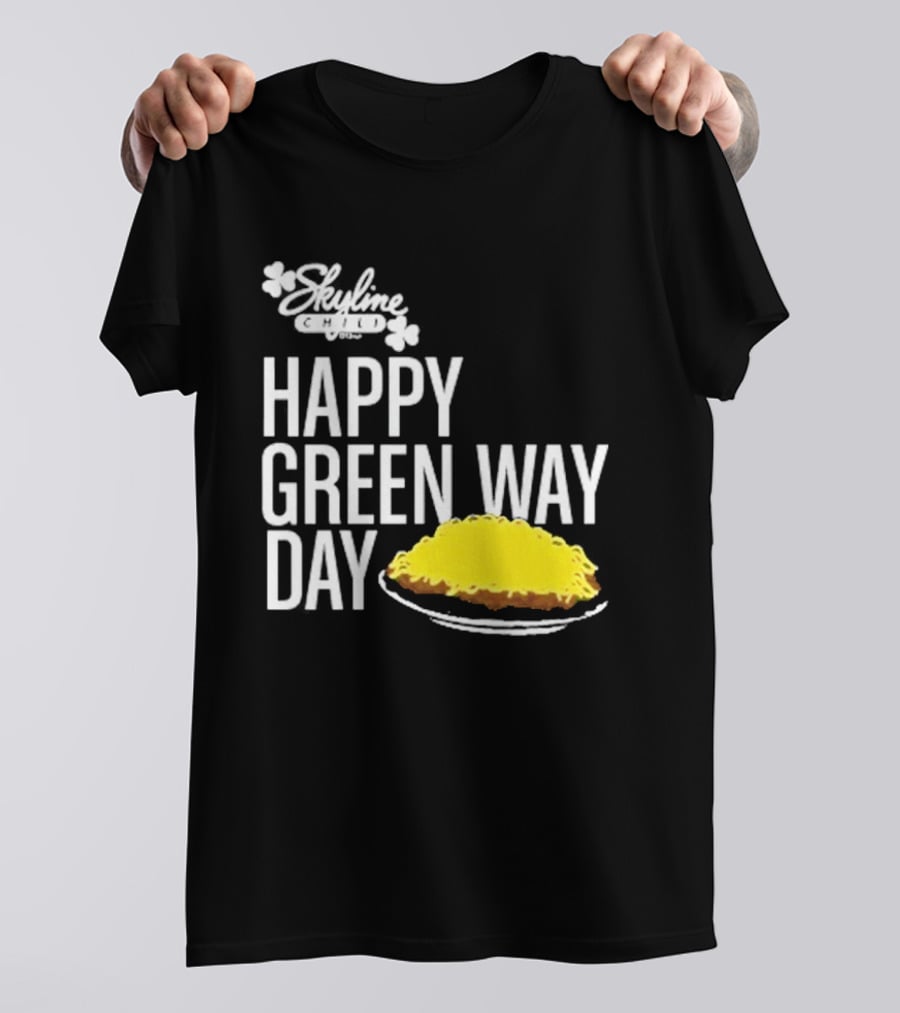 Skyline Chili Happy Green Way Day Cheese Coney Celebration T-Shirt