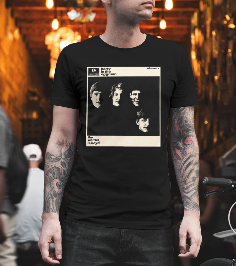 Parlophone Harry In The Eggman The Walrus Is Lloyd Stereo T-Shirt