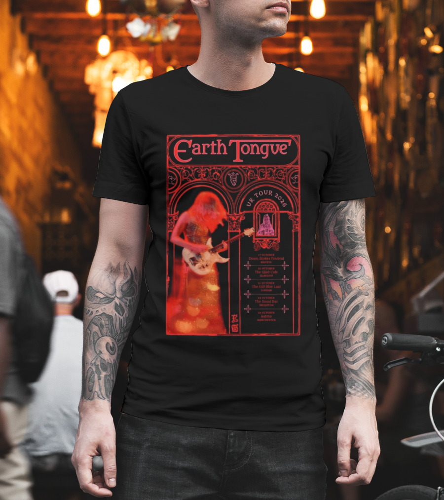 Earth Tongue UK Tour 2026 Down Stokes Festival Bristol Gilded Gothic Artistry T-Shirt