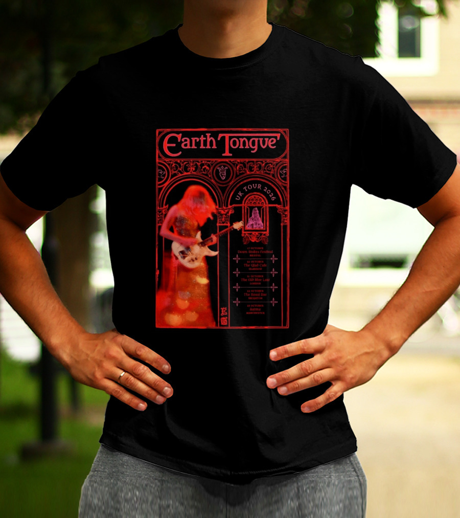 Earth Tongue UK Tour 2026 Down Stokes Festival Bristol Gilded Gothic Artistry T-Shirt