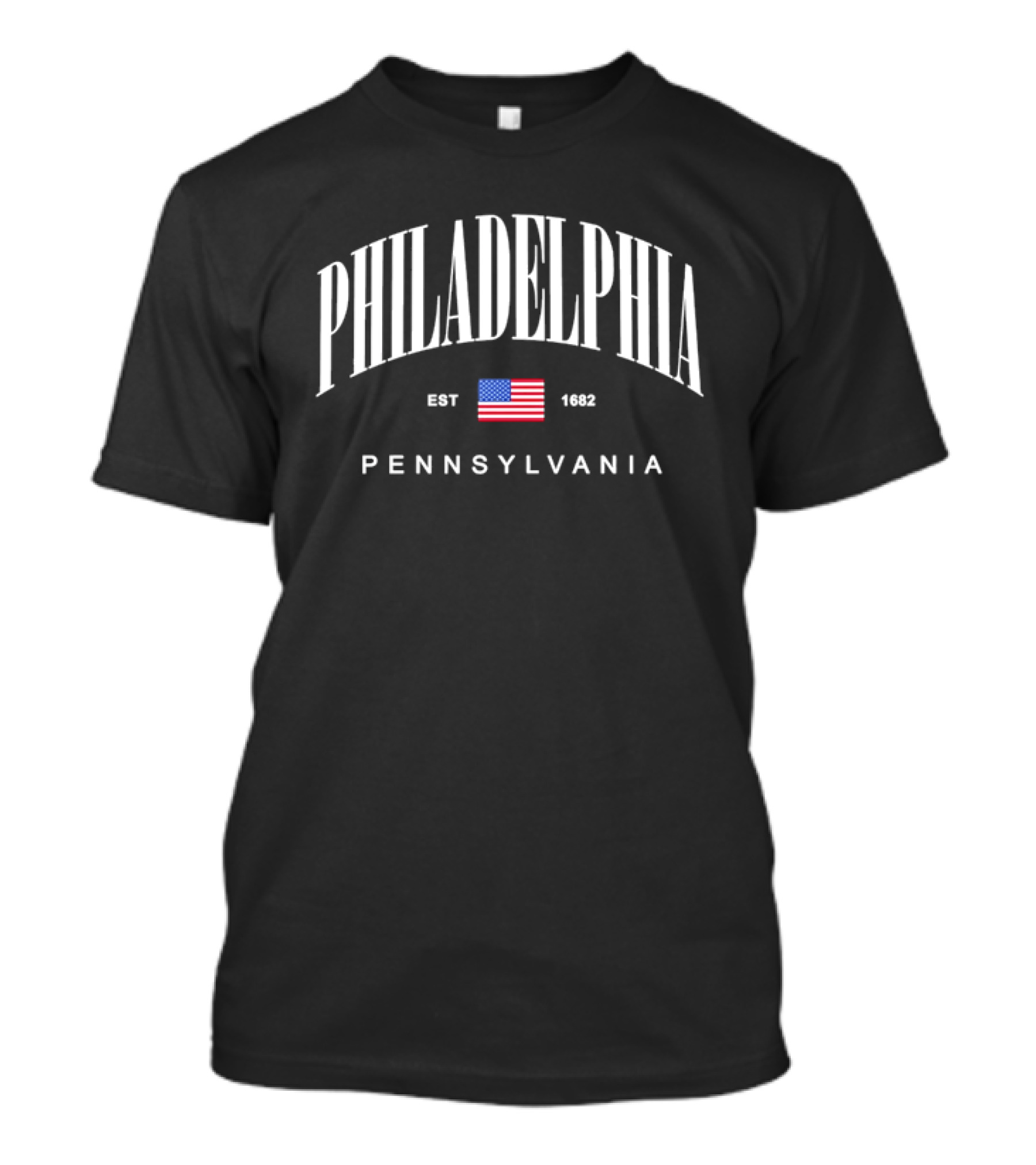PHILADELPHIA EST 1682 USA Flag Pennsylvania T-Shirt