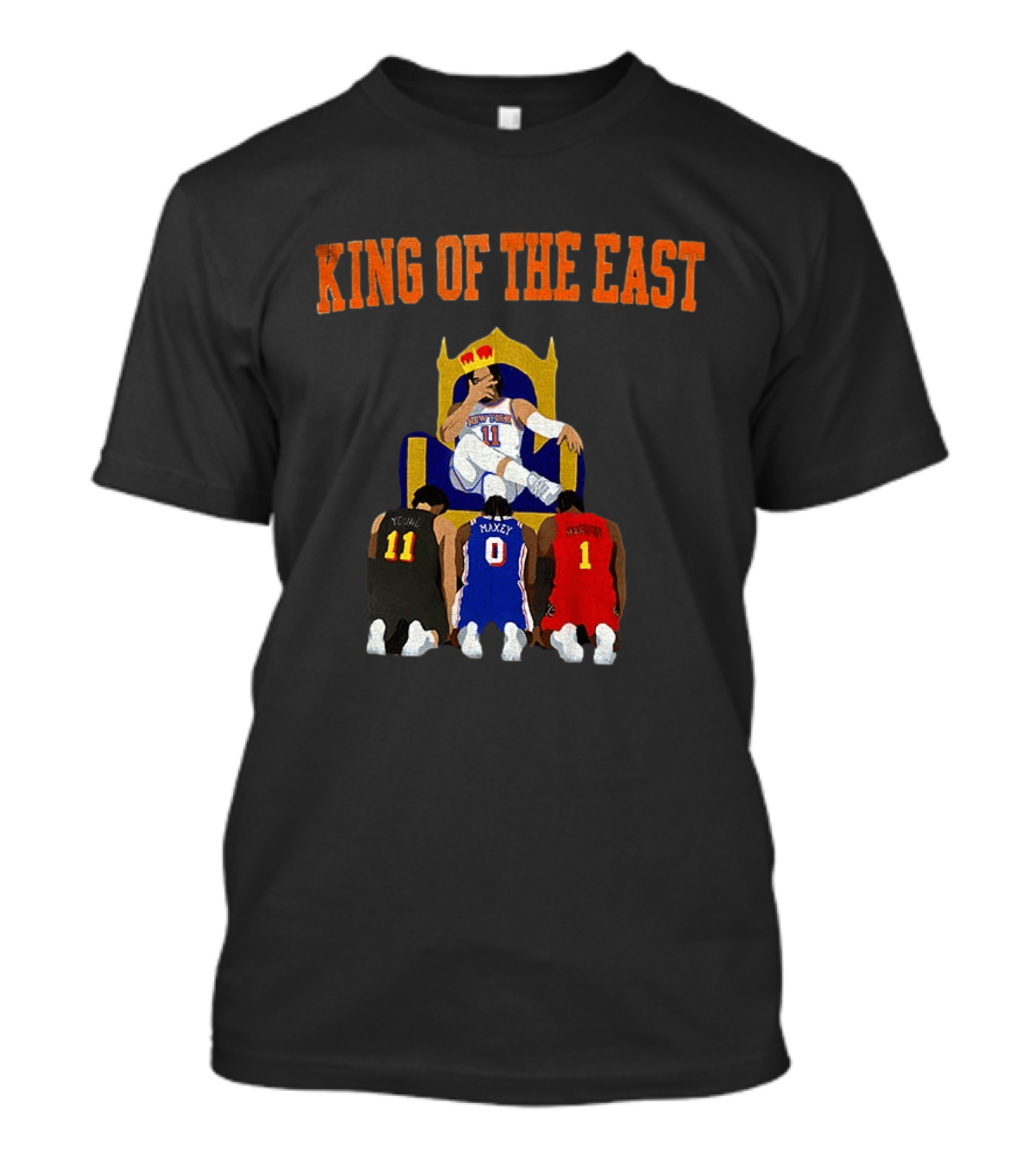New York Knicks Jalen Brunson King Of The East NBA Basketball T-Shirt