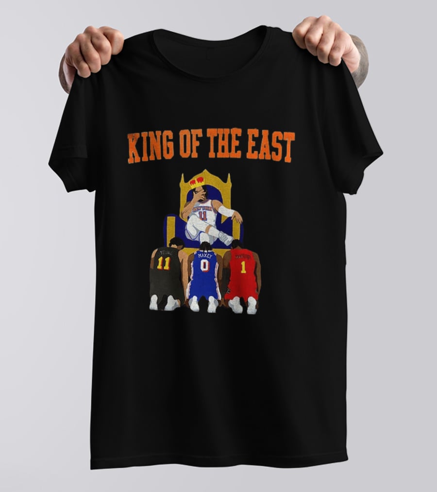 New York Knicks Jalen Brunson King Of The East NBA Basketball T-Shirt