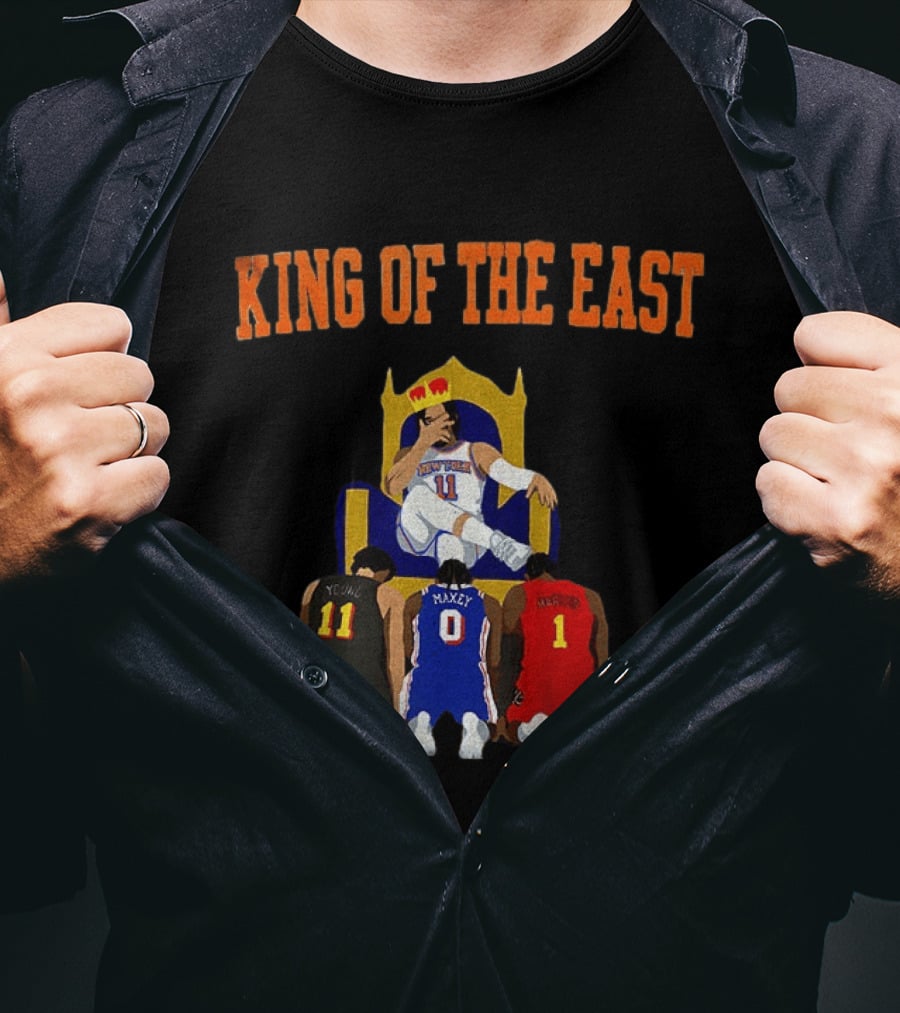 New York Knicks Jalen Brunson King Of The East NBA Basketball T-Shirt
