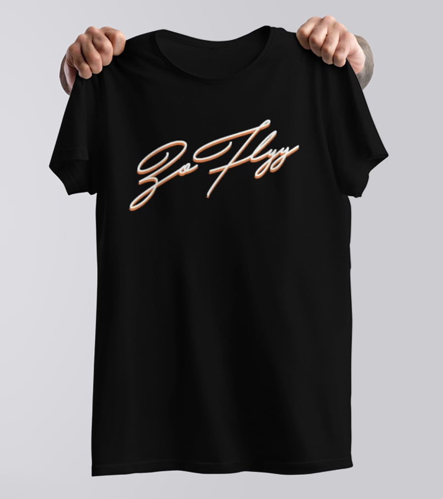 Go Flyy Script Bold Cursive T-Shirt