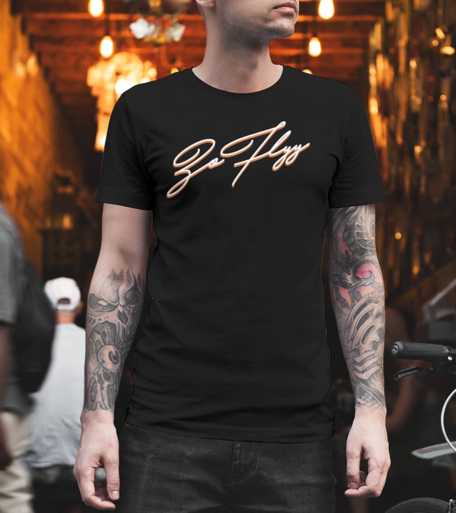 Go Flyy Script Bold Cursive T-Shirt