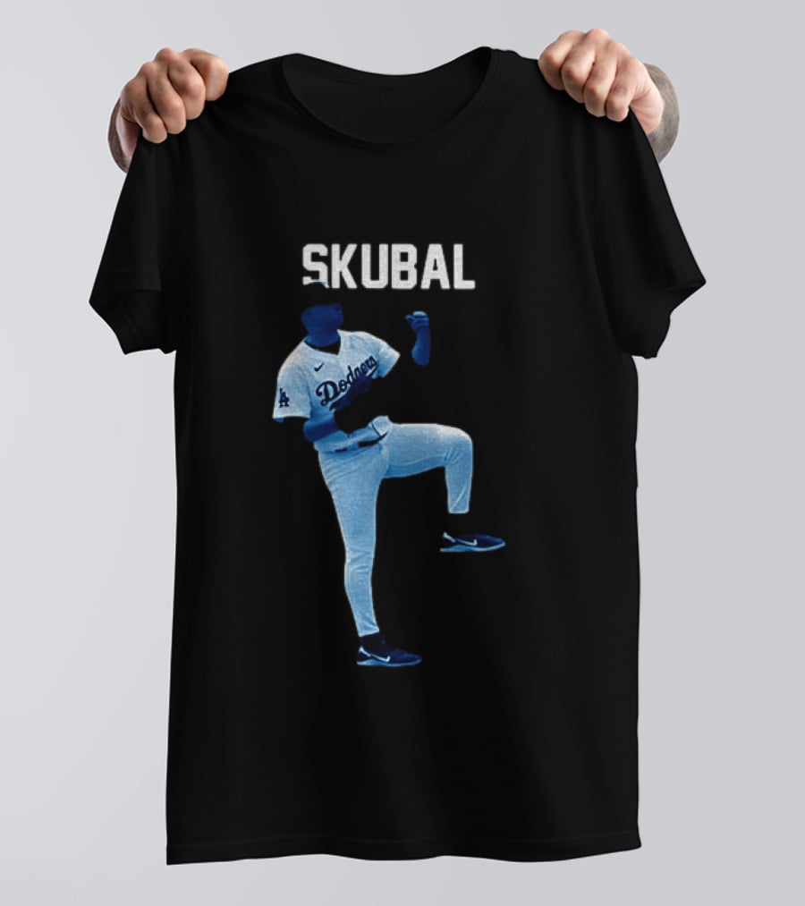 Los Angeles Dodgers Tarik Skubal 29 MLB Baseball 2026 Gradient T-Shirt