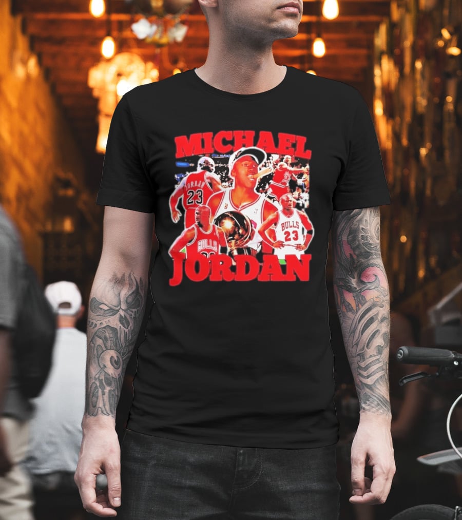 Michael Jordan Chicago Bulls 23 Basketball Legend NBA Champion T-Shirt