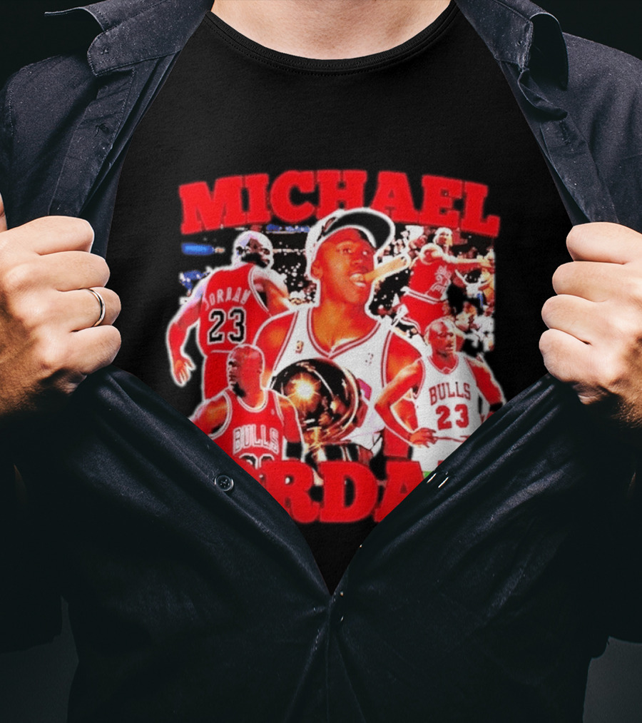 Michael Jordan Chicago Bulls 23 Basketball Legend NBA Champion T-Shirt