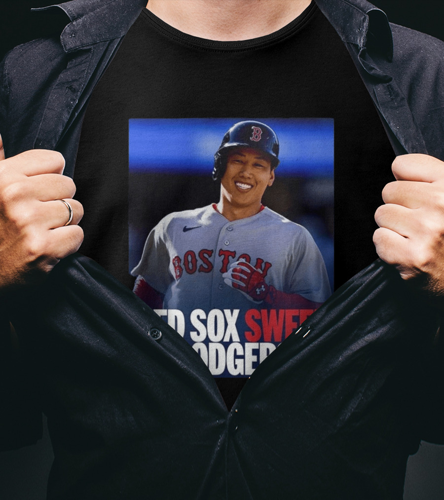 Boston Red Sox Sweep Dodgers Victory Celebration 2026 T-Shirt