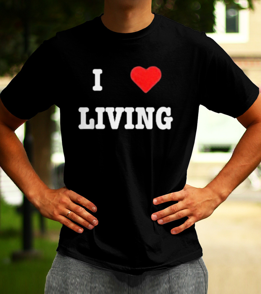 Mxdvs I Love Living Heart T-Shirt