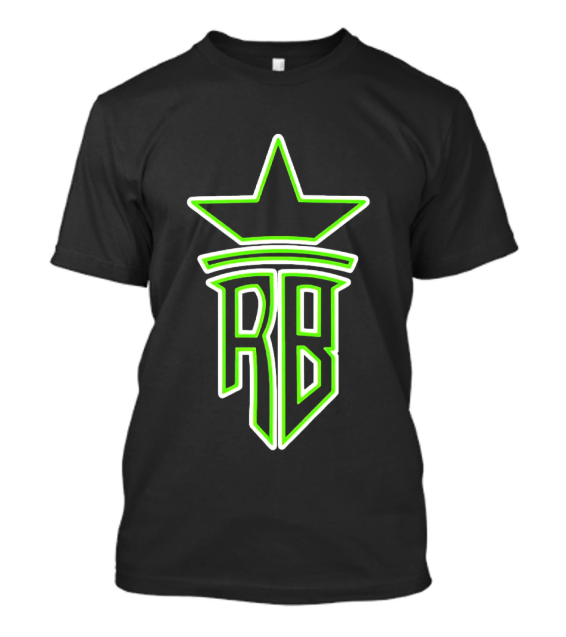 Roland Banks RB Star Logo Neon Green T-Shirt
