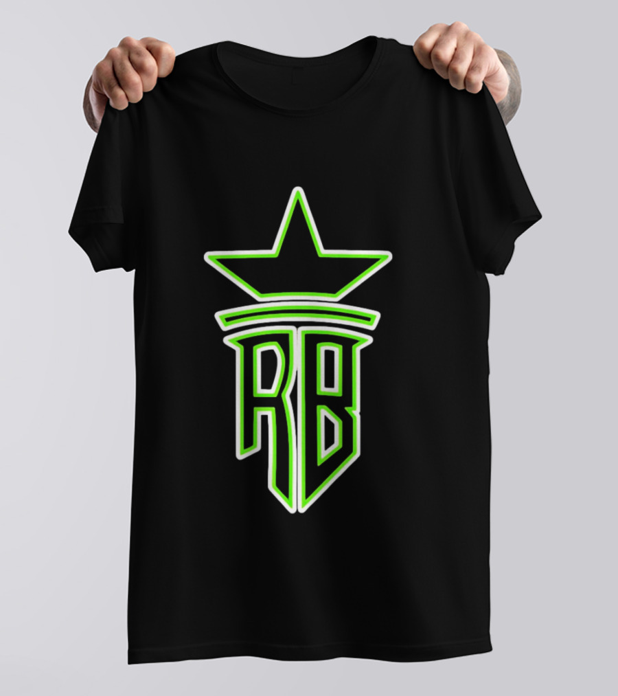 Roland Banks RB Star Logo Neon Green T-Shirt