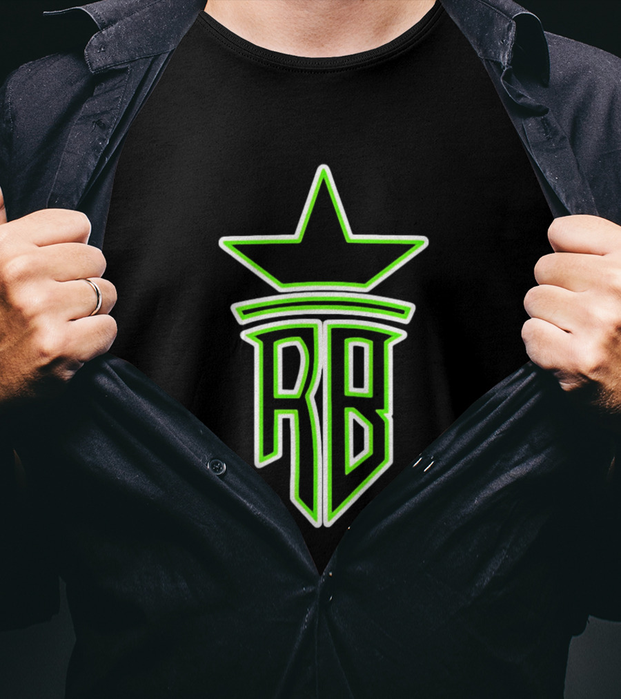 Roland Banks RB Star Logo Neon Green T-Shirt
