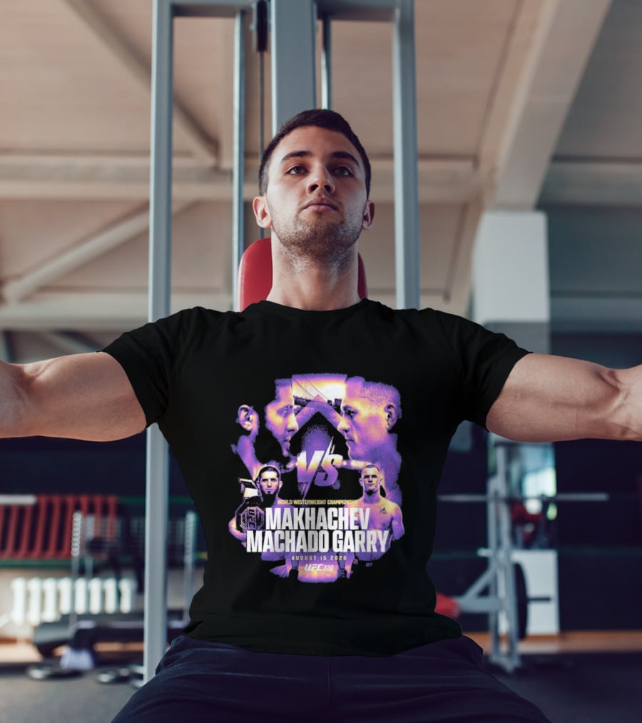 UFC 330 World Welterweight Championship Makhachev Vs Machado Garry August 15 2026 T-Shirt