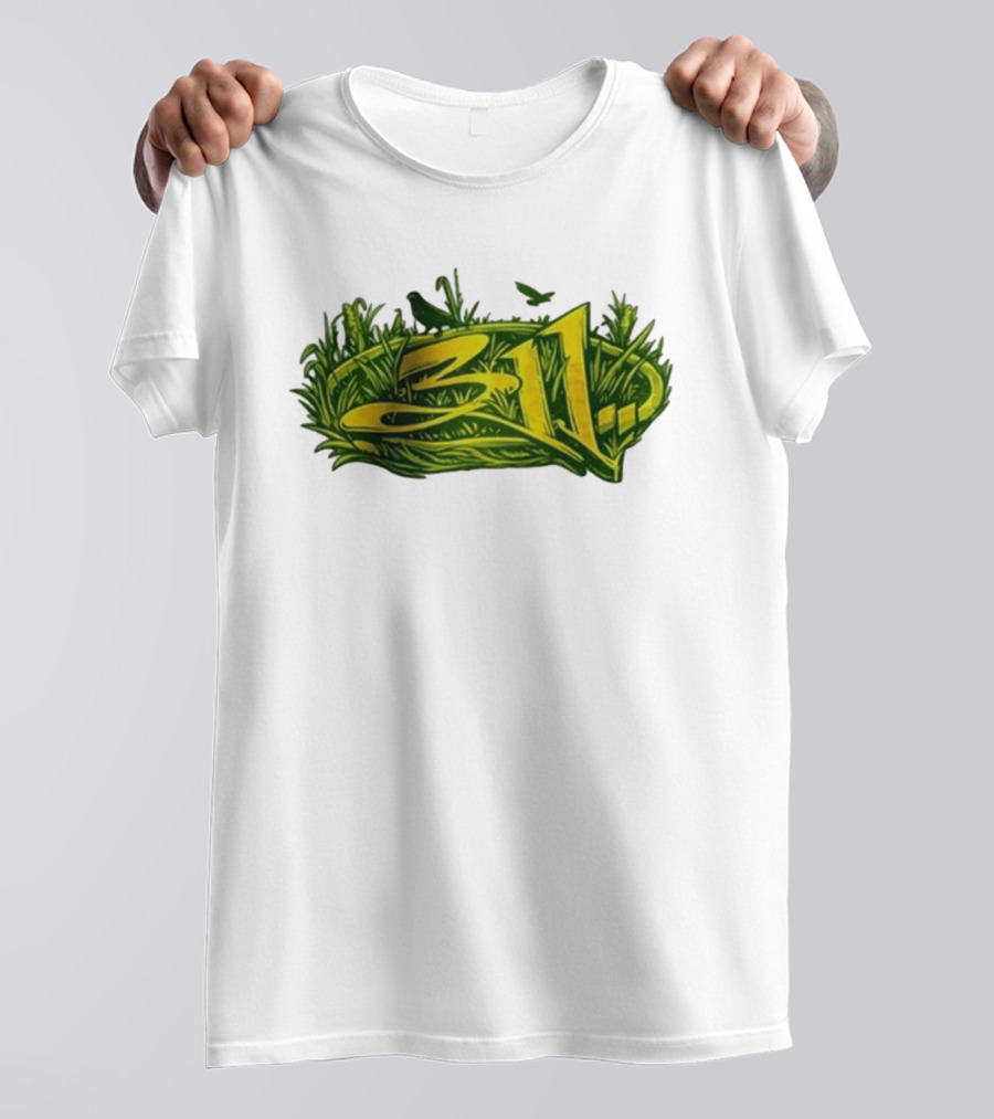 311 Band 2026 Summer Tour Green Nature T-Shirt