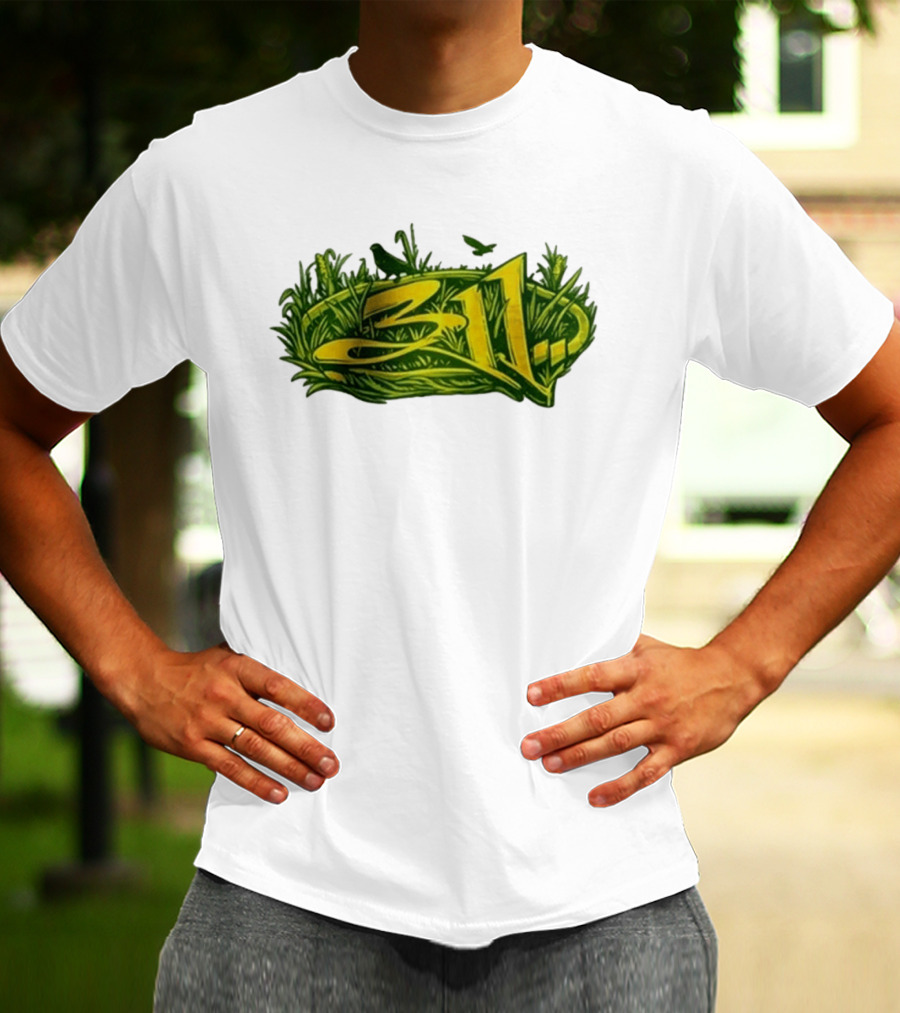 311 Band 2026 Summer Tour Green Nature T-Shirt