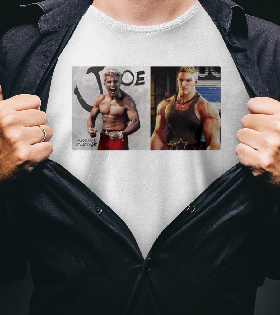 Joe Alexander Volkanovski Crossover MMA Fighter And Game Character Image T-Shirt