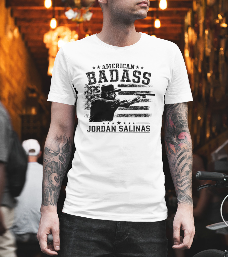 American Badass Jordan Salinas True Patriot USA Flag T-Shirt