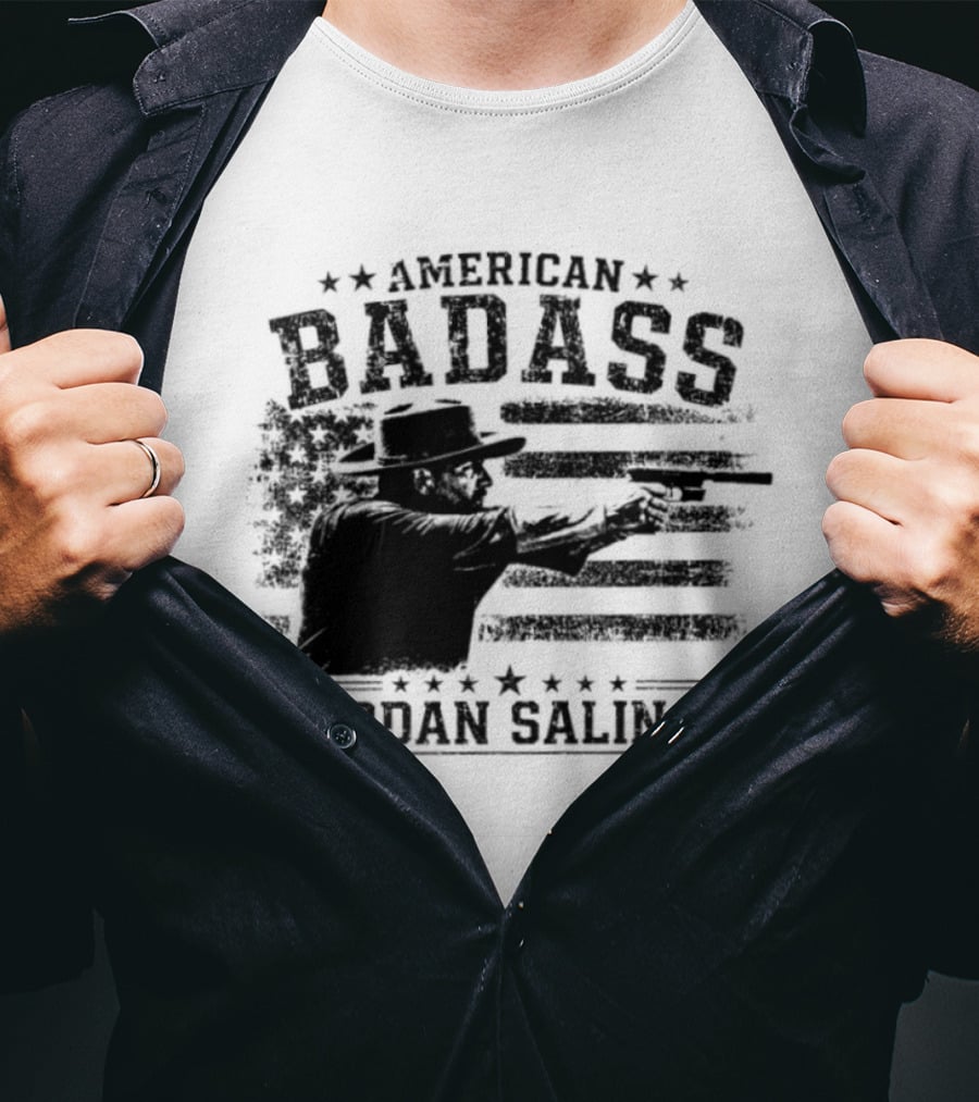 American Badass Jordan Salinas True Patriot USA Flag T-Shirt