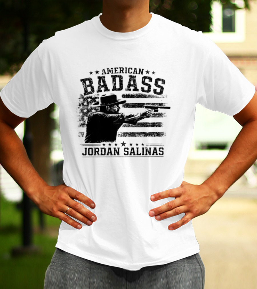 American Badass Jordan Salinas True Patriot USA Flag T-Shirt