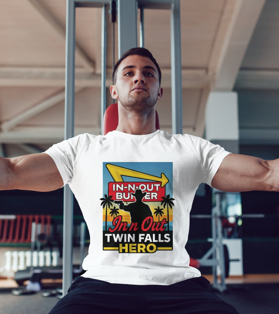 In N Out Burger Twin Falls Hero Retro Western 2026 T-Shirt