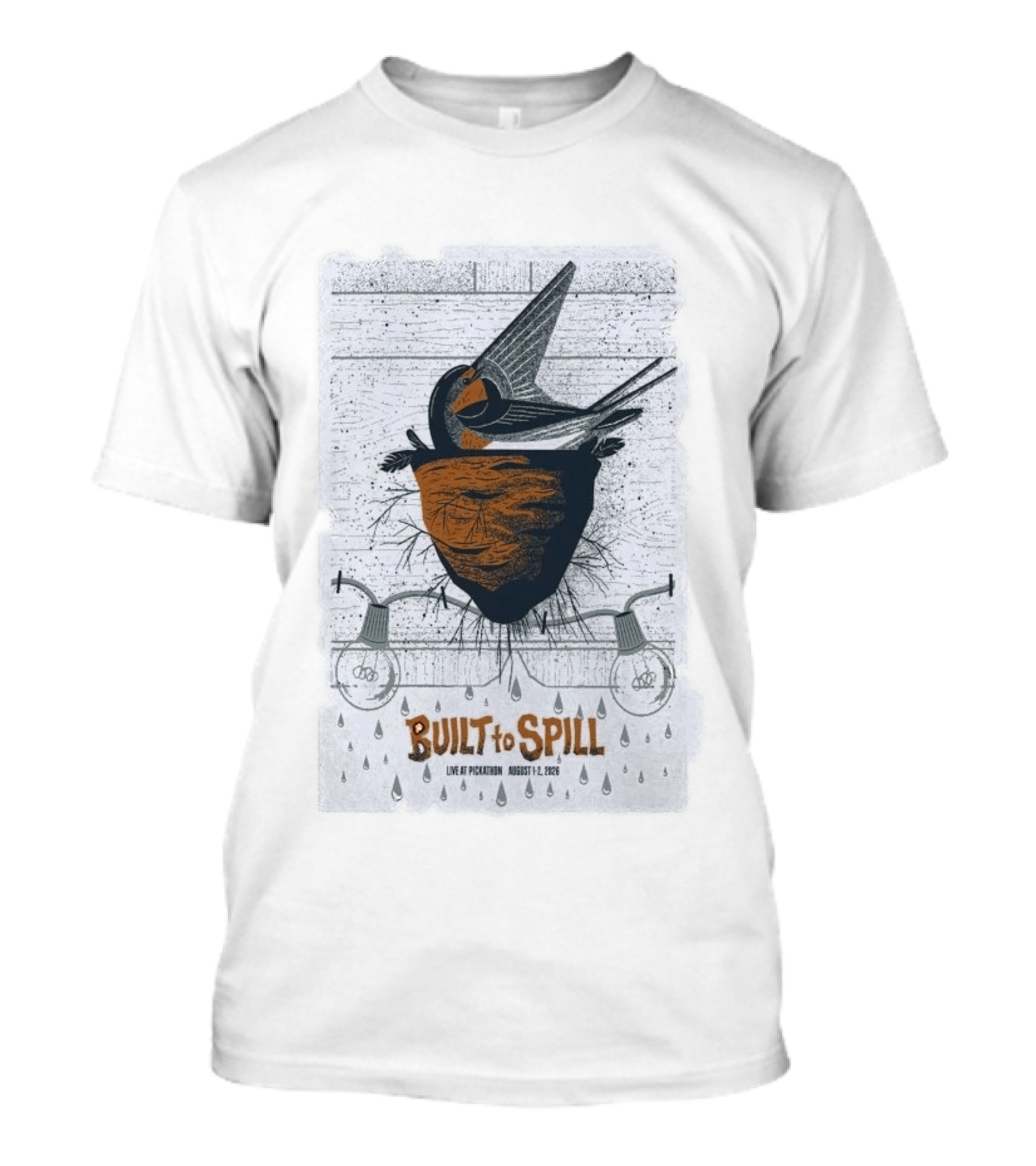 Built To Spill Live At Pickathon August 1 2 2026 Bird And Nest T-Shirt