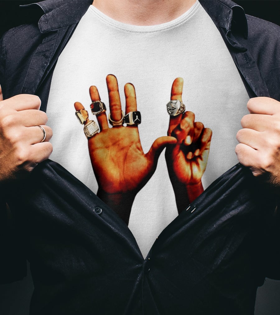 Carlos Alcaraz Championship Rings NBA Jordan Rolex Iconic Hands T-Shirt
