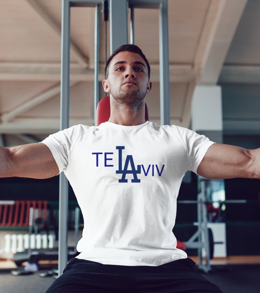 Los Angeles Dodgers Tel Aviv 2026 LA Logo Baseball Connection T-Shirt
