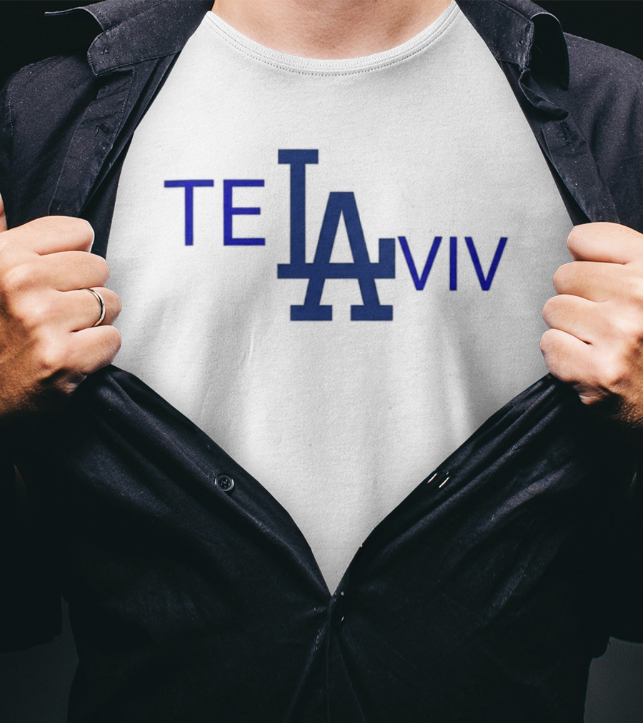 Los Angeles Dodgers Tel Aviv 2026 LA Logo Baseball Connection T-Shirt