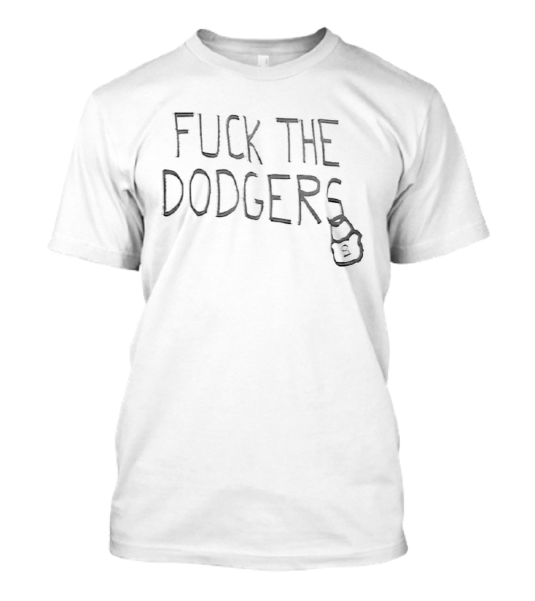 Fuck The Dodgers Cubs Vs Dodgers Baseball Match T-Shirt