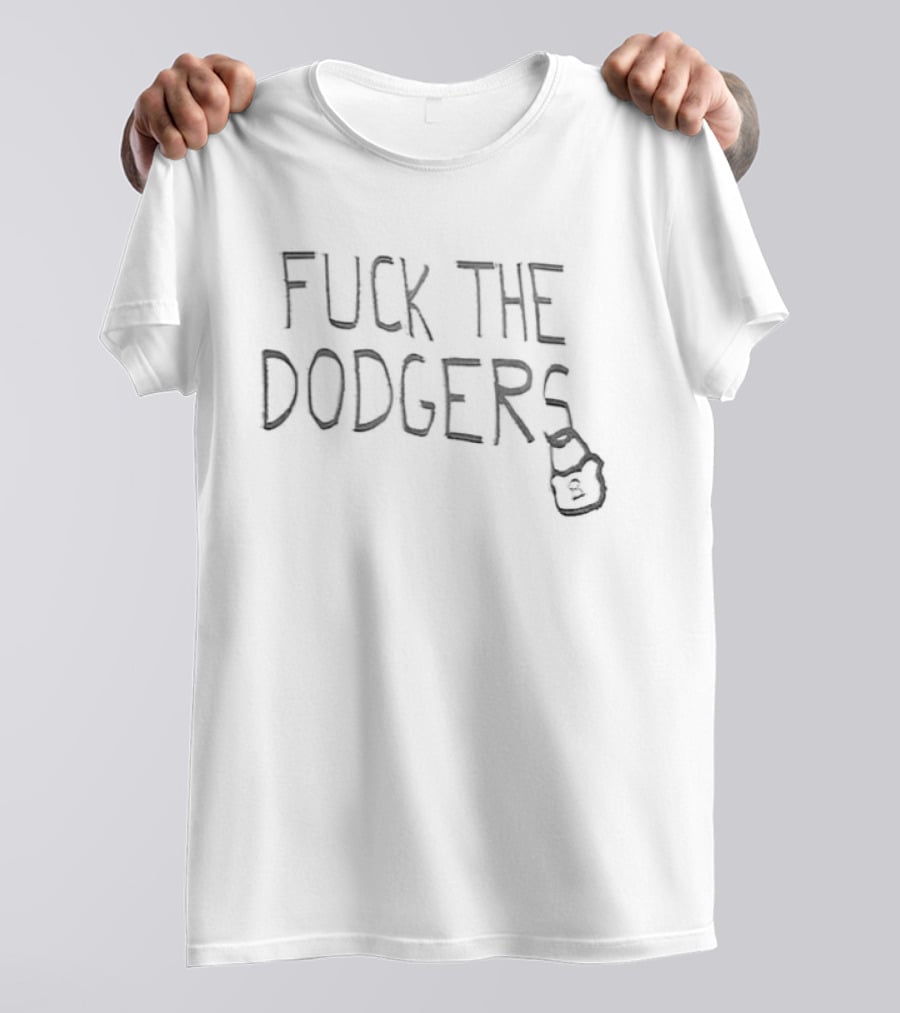 Fuck The Dodgers Cubs Vs Dodgers Baseball Match T-Shirt