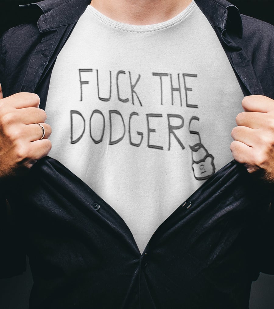 Fuck The Dodgers Cubs Vs Dodgers Baseball Match T-Shirt