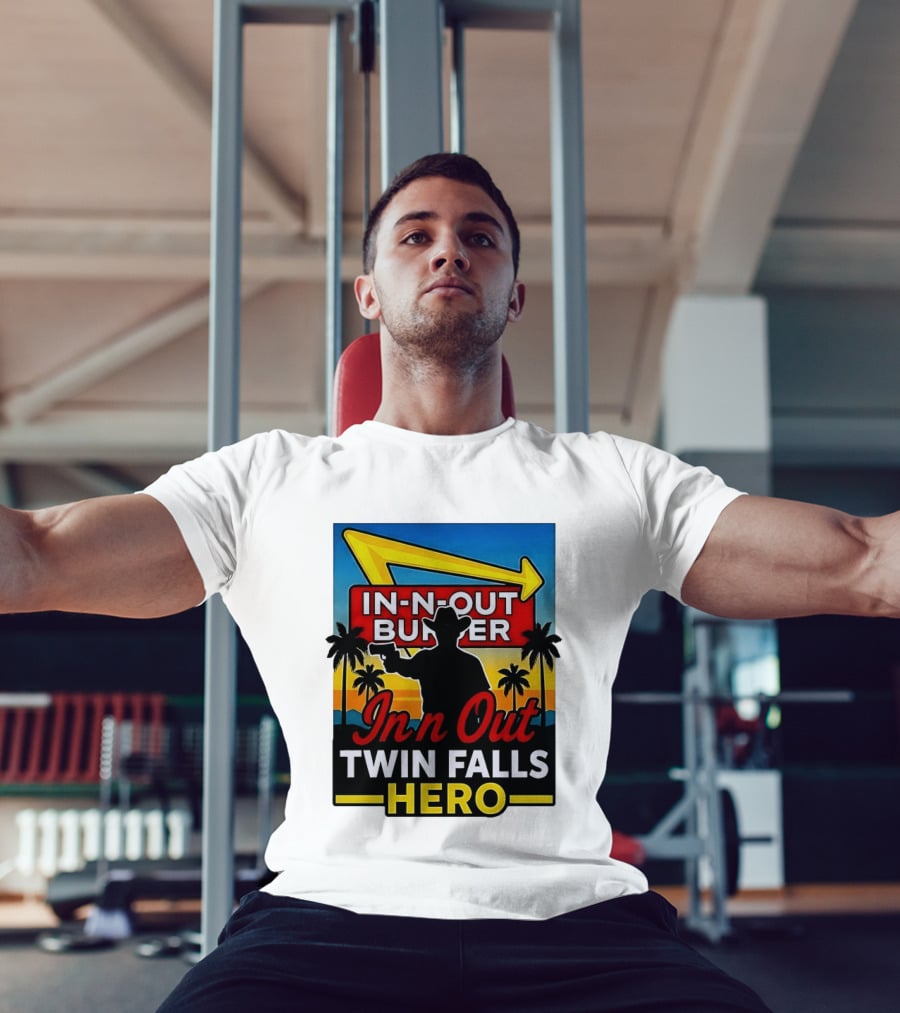 In N Out Burger Twin Falls Hero Western Sunset T-Shirt