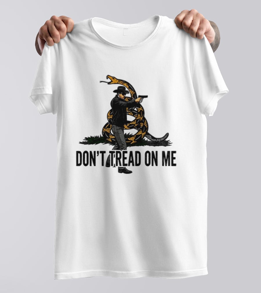 Jordan Salinas Don't Tread On Me Cowboy Snake Stand America T-Shirt