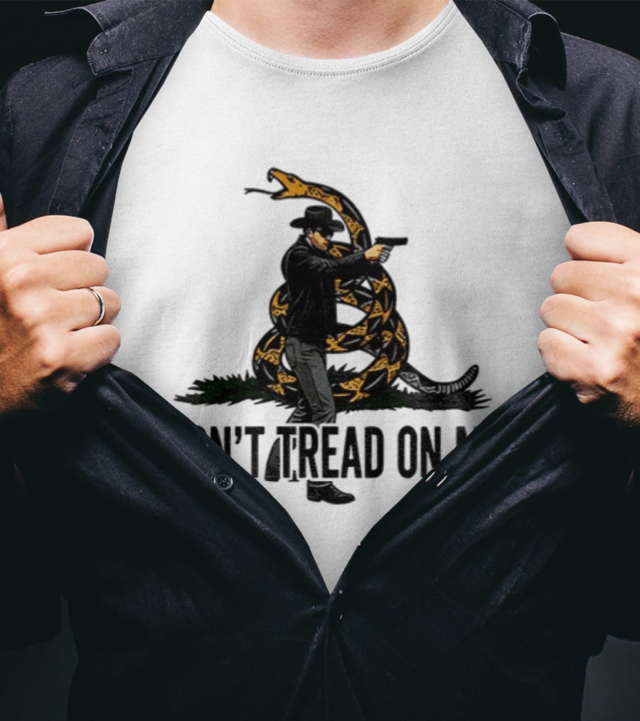 Jordan Salinas Don't Tread On Me Cowboy Snake Stand America T-Shirt