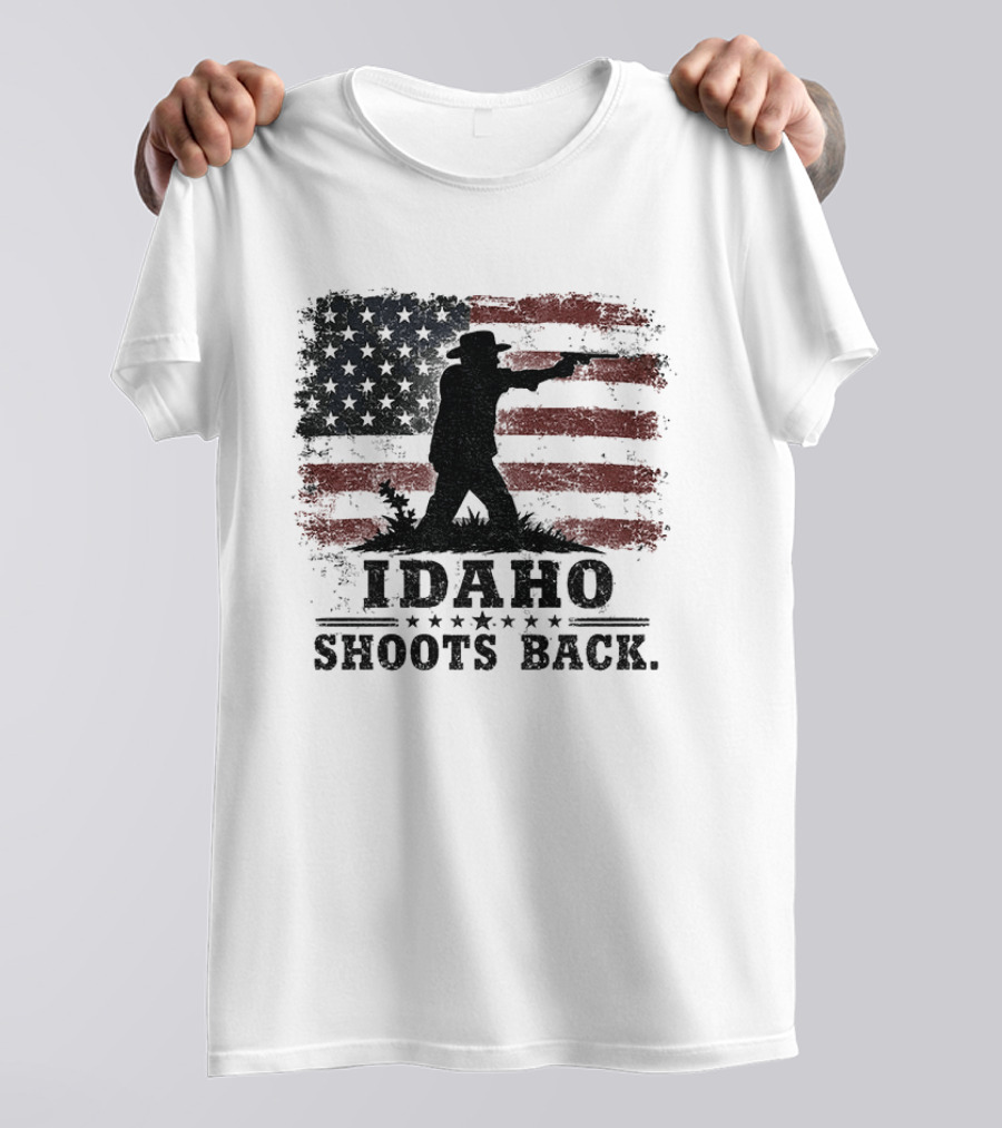 Idaho Shoots Back American Hero Flag T-Shirt