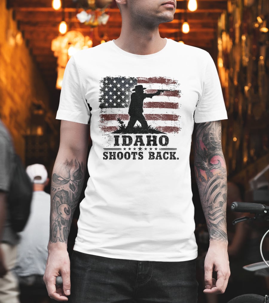 Idaho Shoots Back American Hero Flag T-Shirt